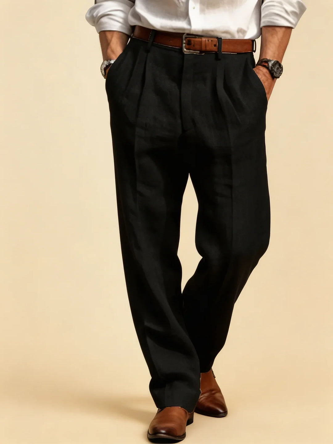Harrison | Tailored Pleated Trousers