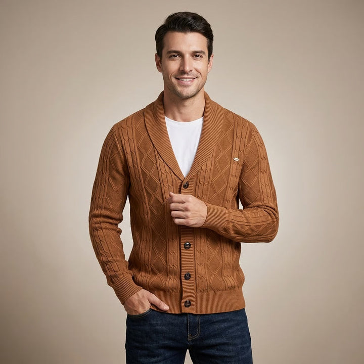 Tommaso | Shawl Collar Button Cardigan